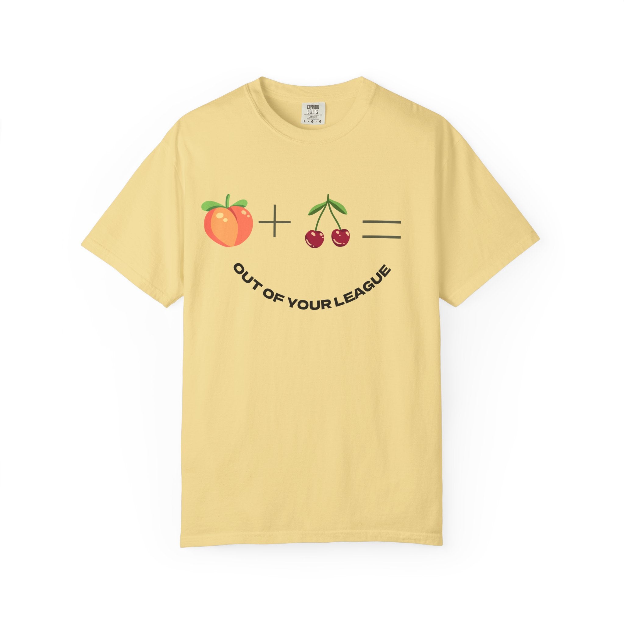 Peach + Cherries Bad Bitch Tee | Out Of Your League T-Shirt