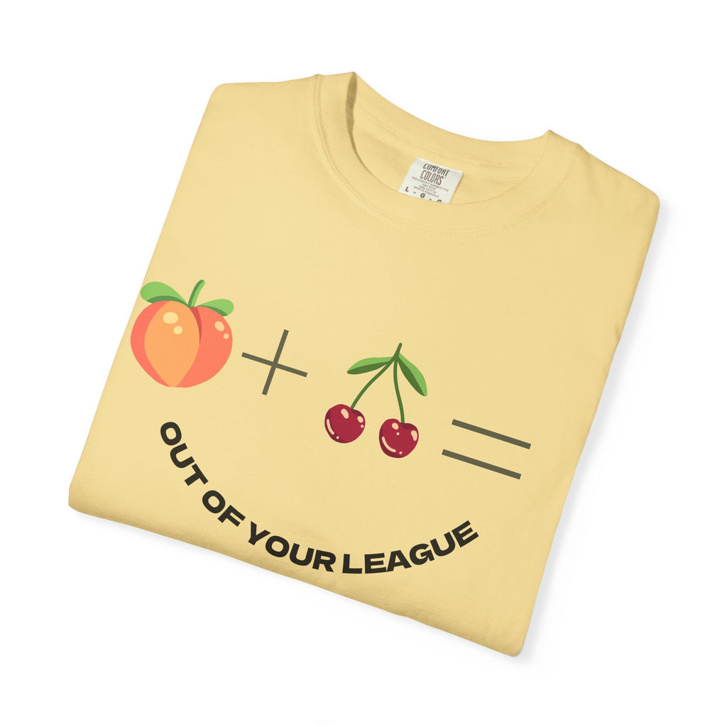 Peach + Cherries Bad Bitch Tee | Out Of Your League T-Shirt