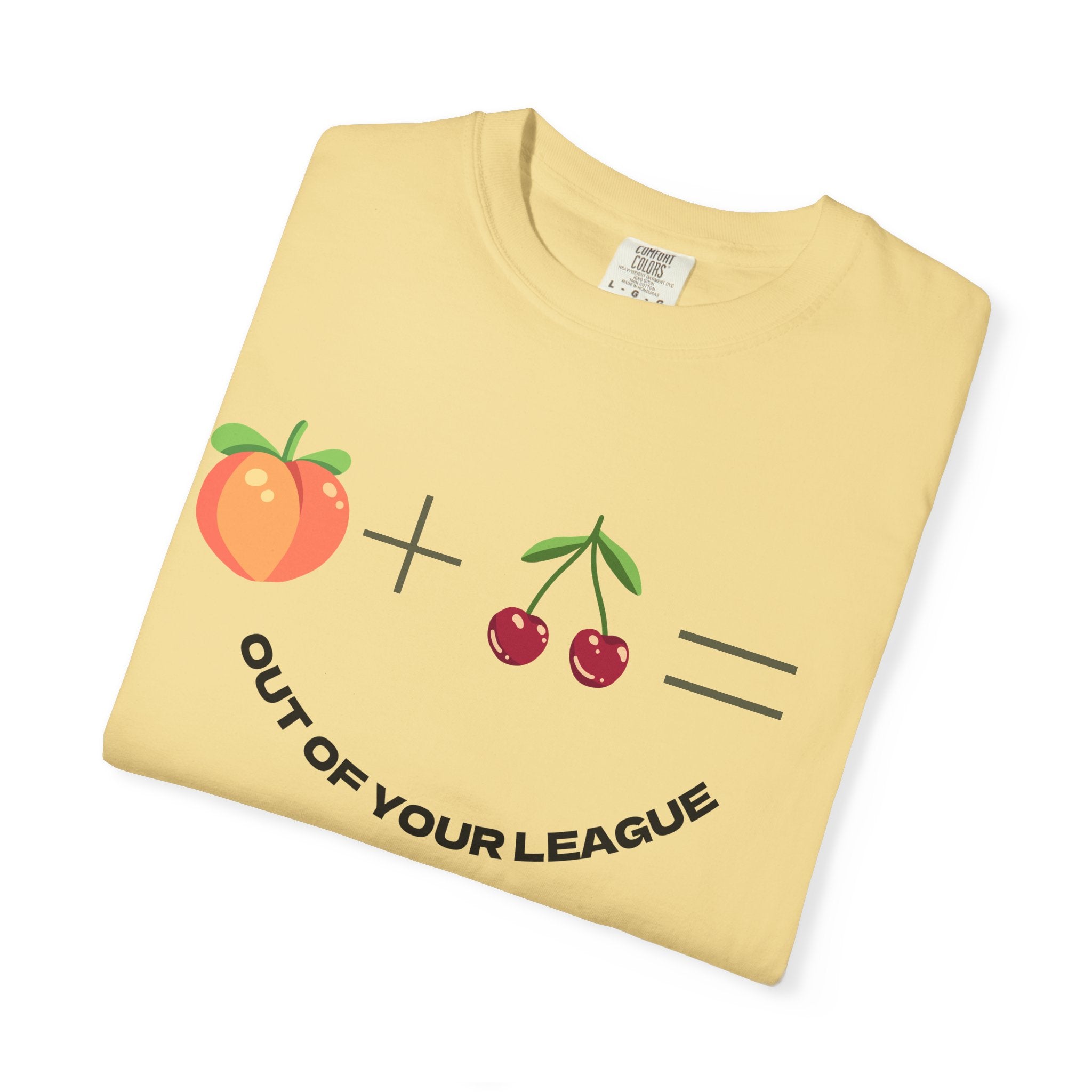 Peach + Cherries Bad Bitch Tee | Out Of Your League T-Shirt