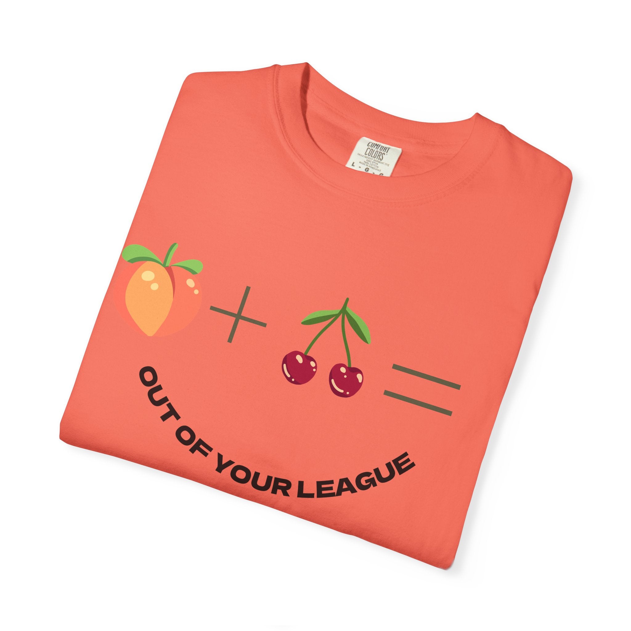 Peach + Cherries Bad Bitch Tee | Out Of Your League T-Shirt