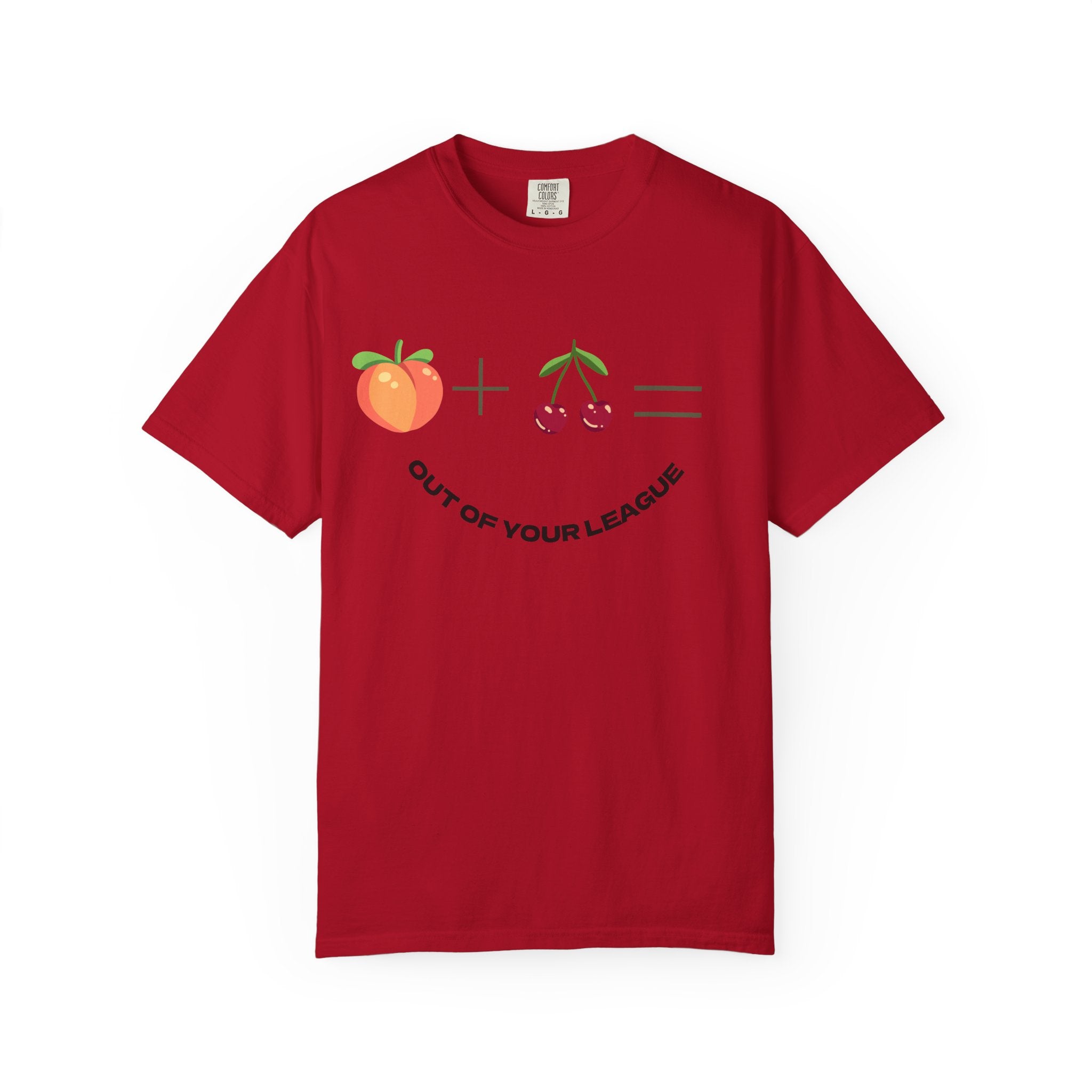 Peach + Cherries Bad Bitch Tee | Out Of Your League T-Shirt