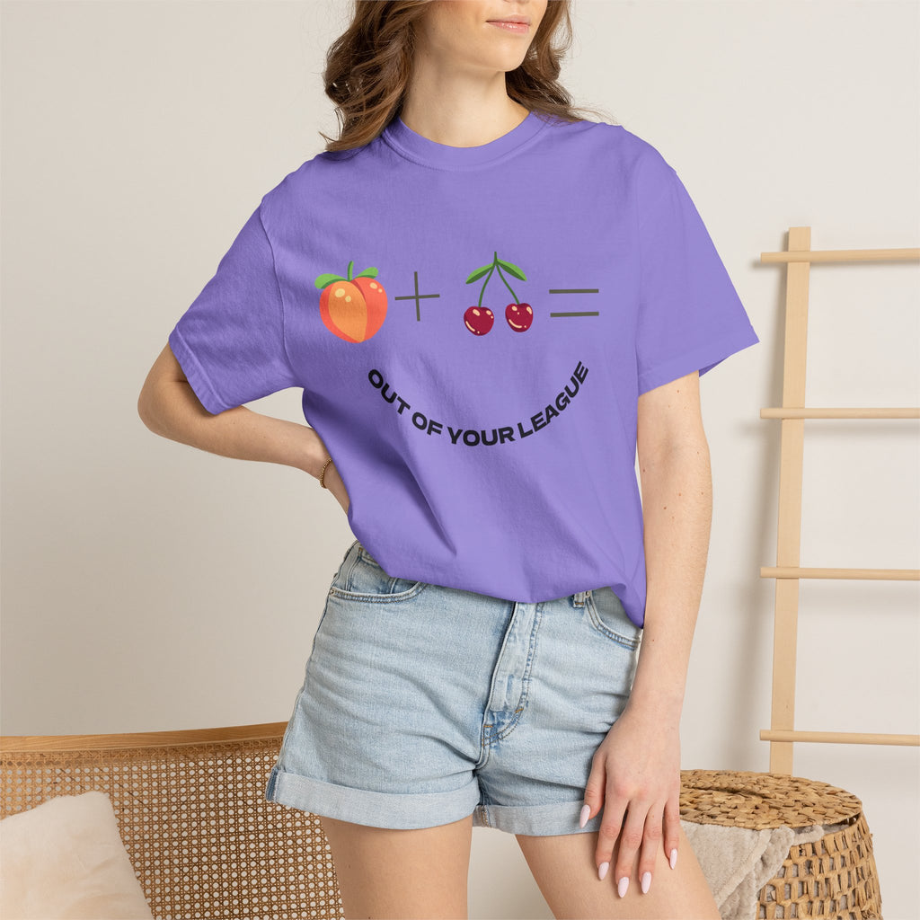 Peach + Cherries Bad Bitch Tee | Out Of Your League T-Shirt