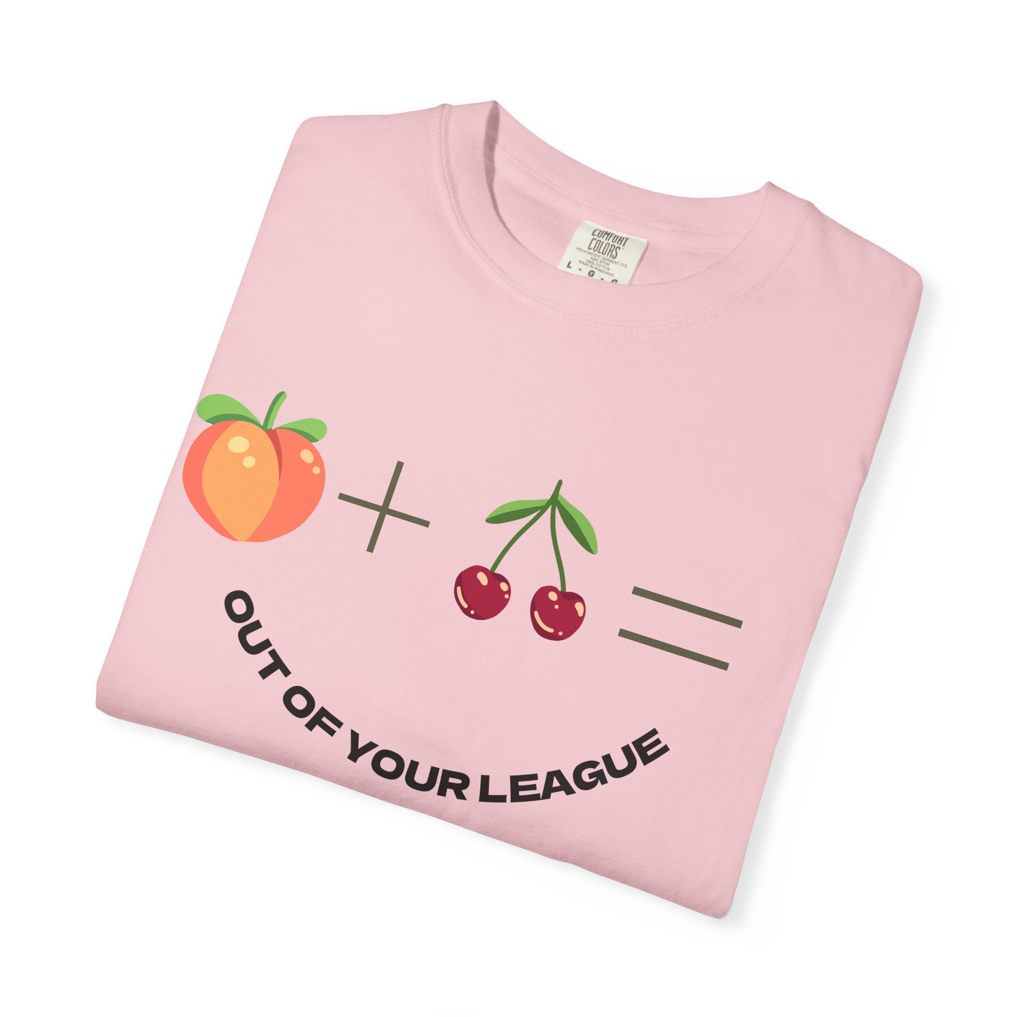 Peach + Cherries Bad Bitch Tee | Out Of Your League T-Shirt