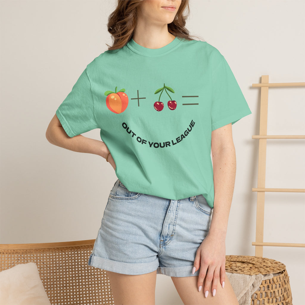 Peach + Cherries Bad Bitch Tee | Out Of Your League T-Shirt