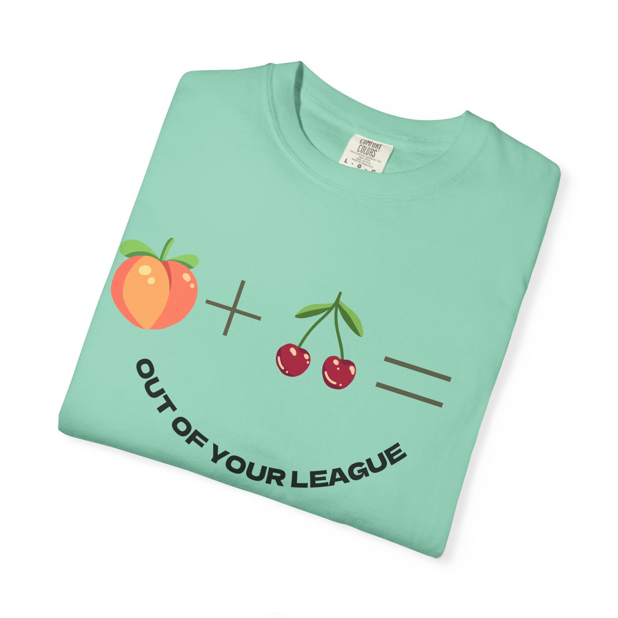 Peach + Cherries Bad Bitch Tee | Out Of Your League T-Shirt