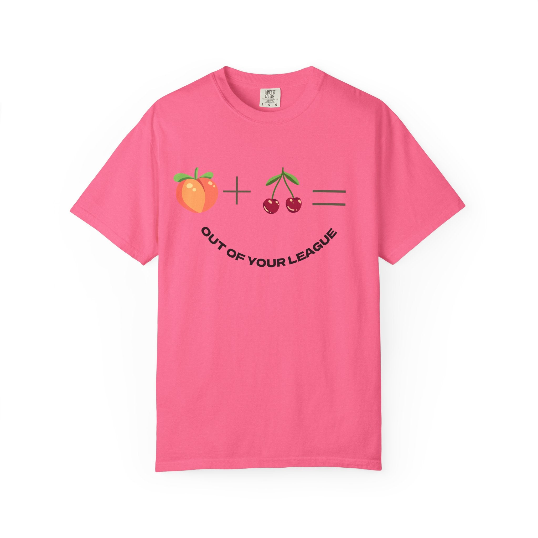 Peach + Cherries Bad Bitch Tee | Out Of Your League T-Shirt